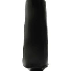 Bianca Leather Pull-On Mid-Calf Boots