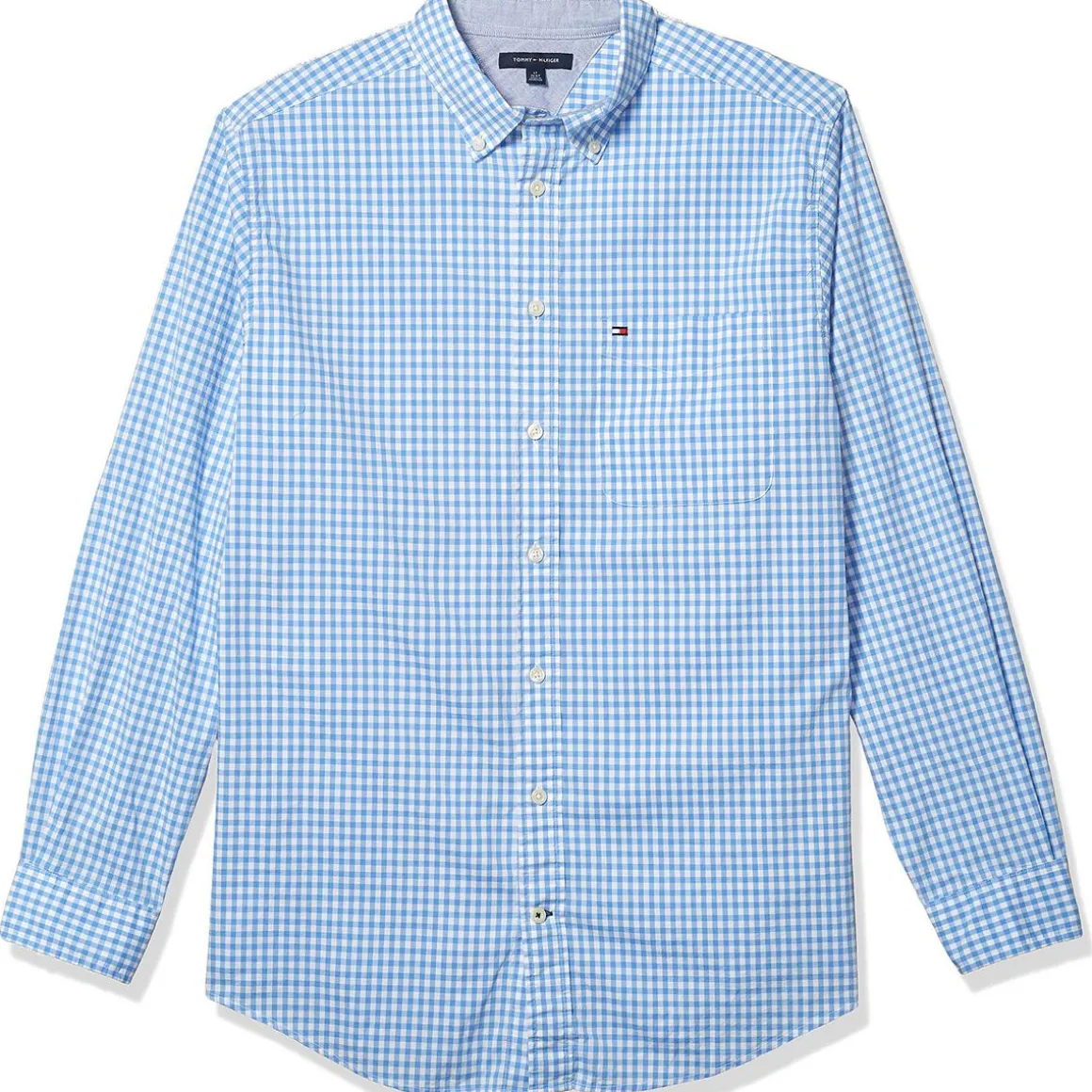 Big & Tall Checkered Cotton Button-Down Shirt
