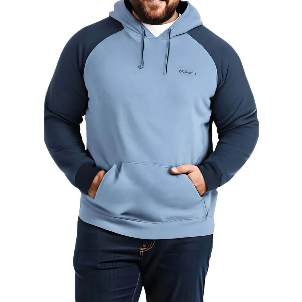 Big & Tall Colorblock Cotton Hoodie