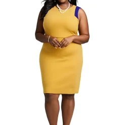 Body Con Boat Neck Sheath Dress