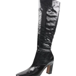 Bowman Zipper Faux Leather Knee-High Boots
