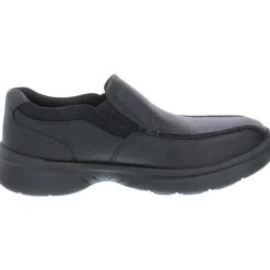 Bradley Step Leather Slip On Loafers