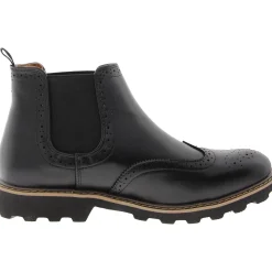 BRAYDEN Leather Slip On Ankle Boots
