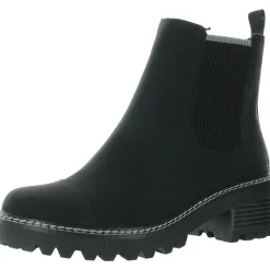 B4RE01 Water Resistant Faux Fur Motorcycle Boots