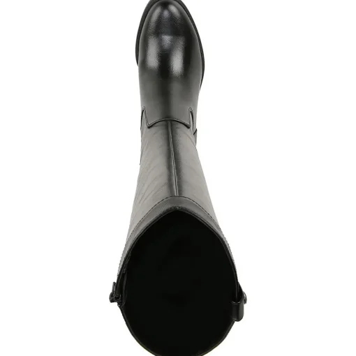 Bridgett Faux Leather Riding Knee-High Boots