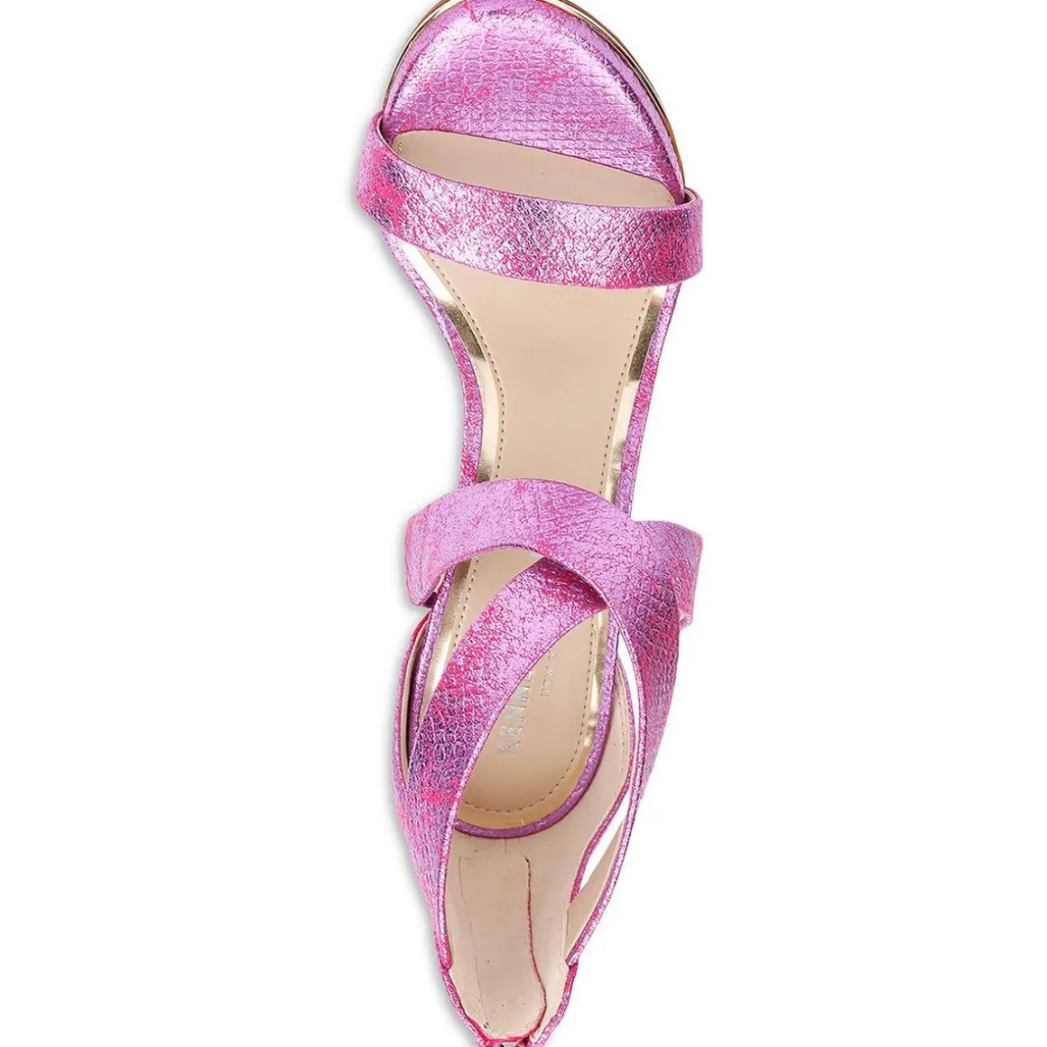 Brooke Cross Zipper Open Toe Heel Sandals