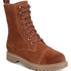 Bruna Zipper Ankle Combat & Lace-up Boots