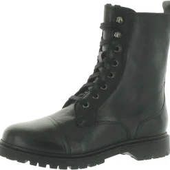 Bruna Zipper Ankle Combat & Lace-up Boots