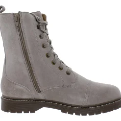 Bruna Zipper Ankle Combat & Lace-up Boots