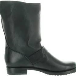 Buckle Leather Motorcycle Boots
