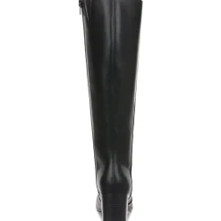 BUFFYY Zipper Faux Leather Knee-High Boots
