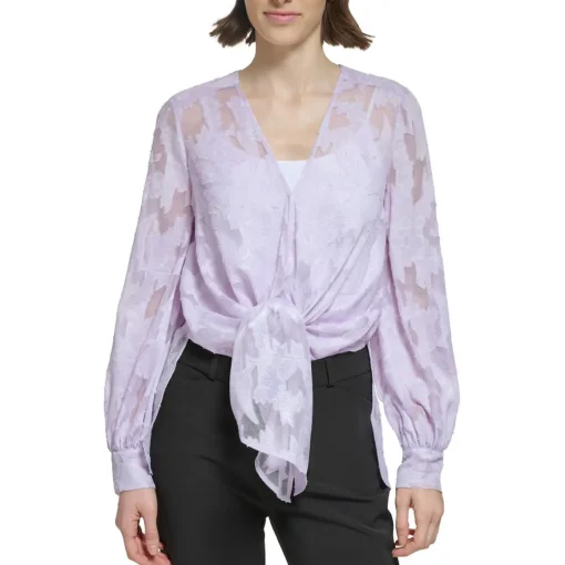 Burnout Floral Blouse