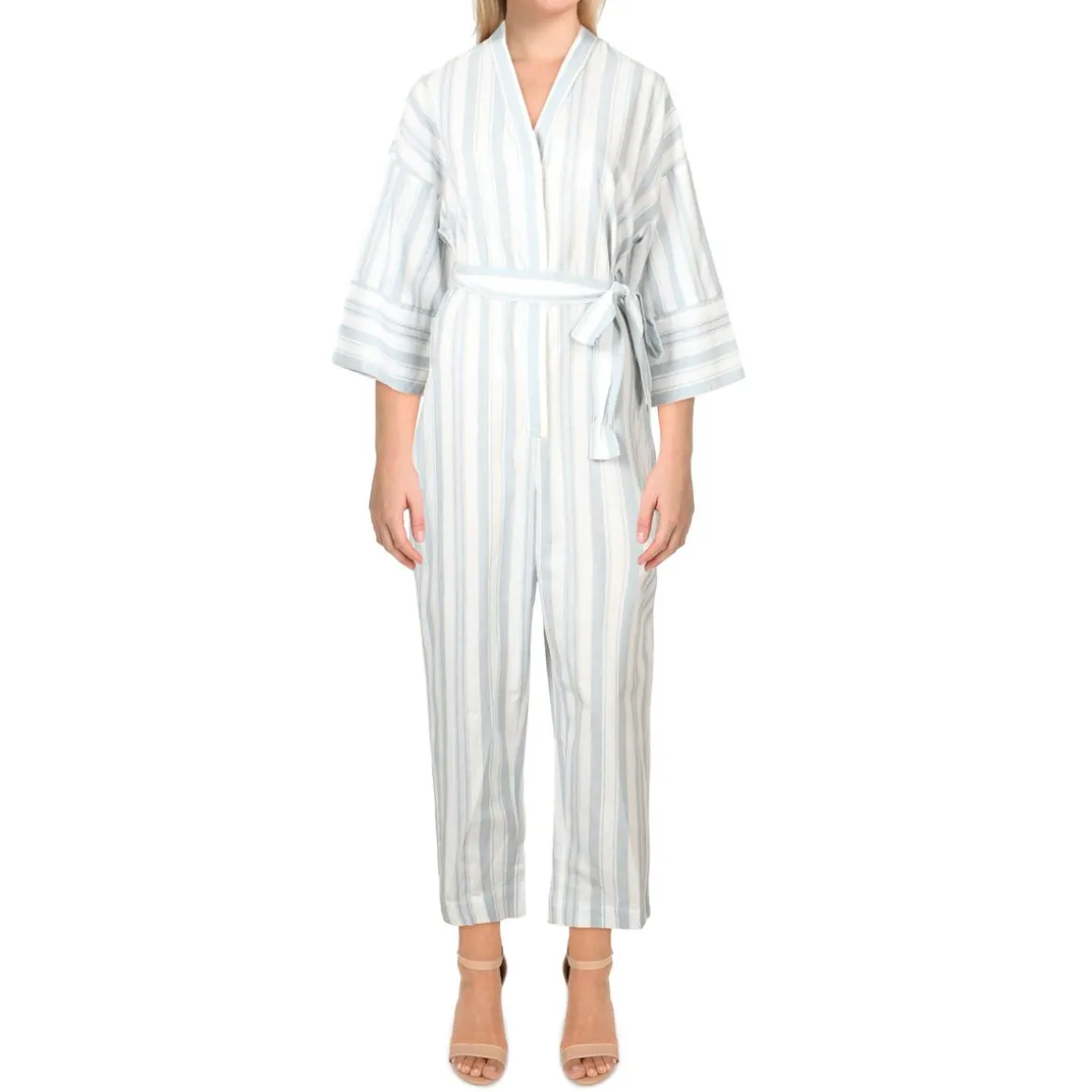 Cada Striped Crop Jumpsuit