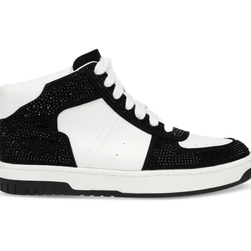 Camelott Embellished Faux Leather High-Top Sneakers