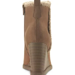 Camillia F Faux Fur Faux Suede Wedge Boots