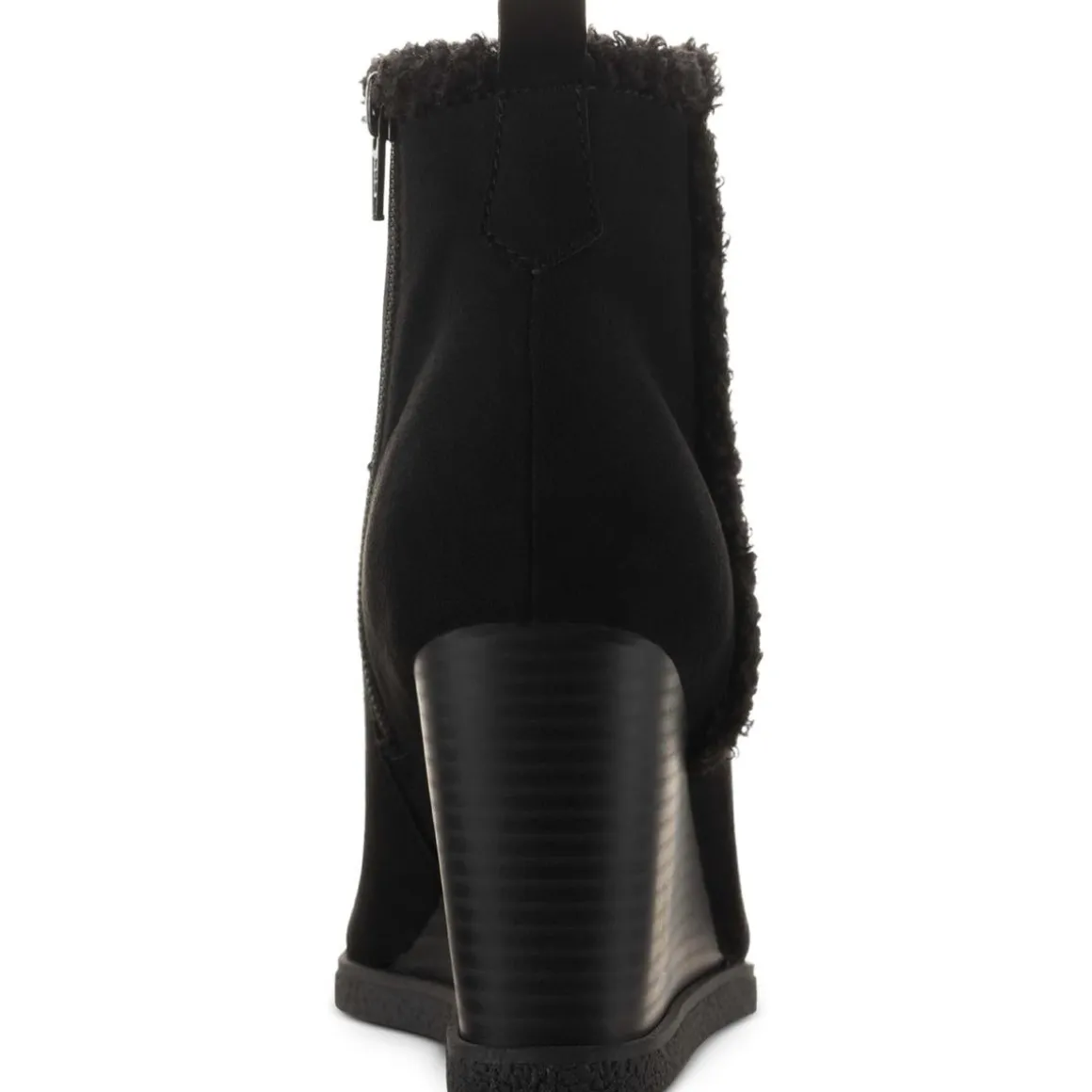 Camillia F Faux Fur Faux Suede Wedge Boots