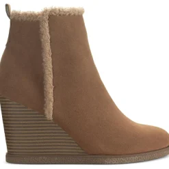 Camillia F Faux Fur Faux Suede Wedge Boots