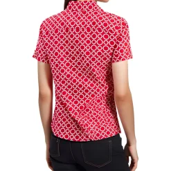 Camp Shirt Printed Cotton Button-Down Top