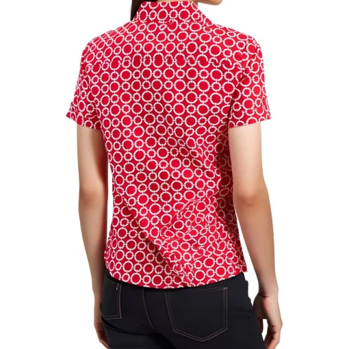 Camp Shirt Printed Cotton Button-Down Top