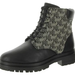 Carlee Lugged Sole Ankle Combat & Lace-up Boots