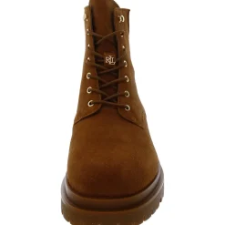 Carlee Lugged Sole Ankle Combat & Lace-up Boots