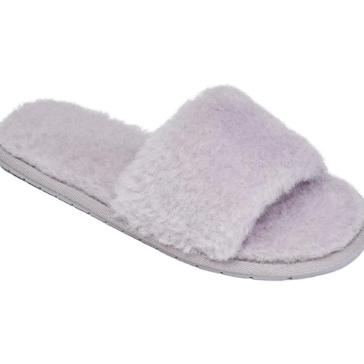 Carmen Faux Fur Open Toe Slide Sandals