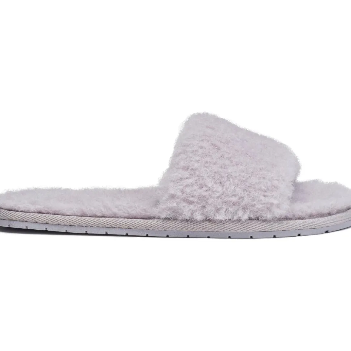 Carmen Faux Fur Open Toe Slide Sandals