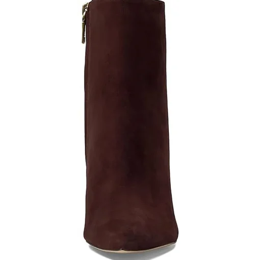 Carter Zipper Suede Booties