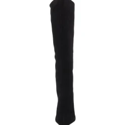 Cate Curve Solid Nubuck Knee-High Boots