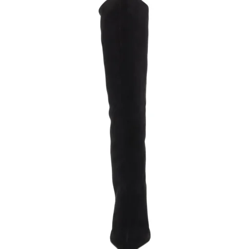 Cate Curve Solid Nubuck Knee-High Boots