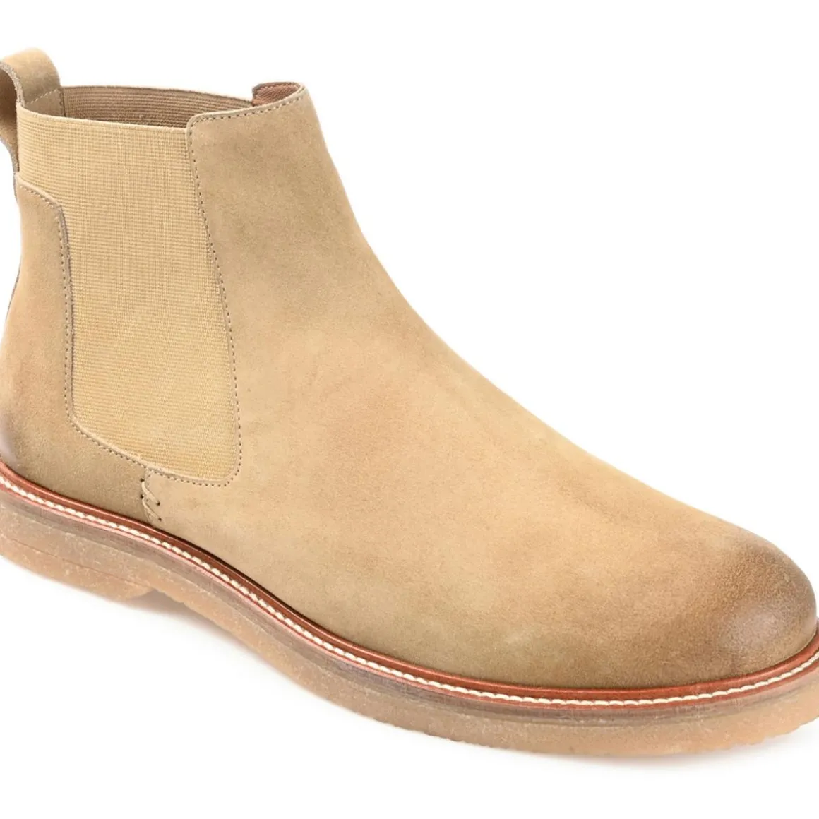Cedric Faux Suede Pull On Chelsea Boots