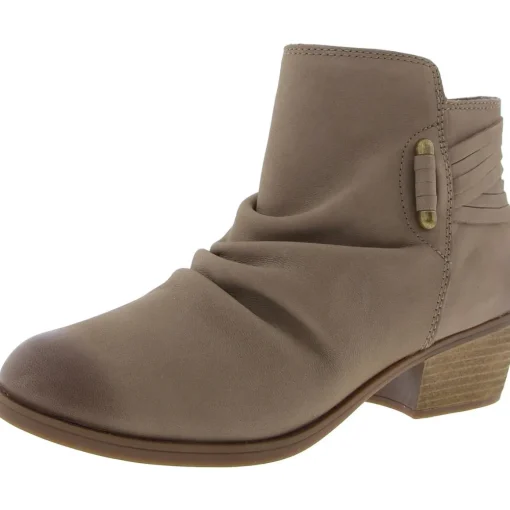 CHARLTEN ROSA Laceless Leather Ankle Boots