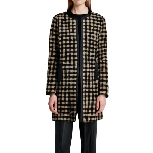 Checkered Open Front
