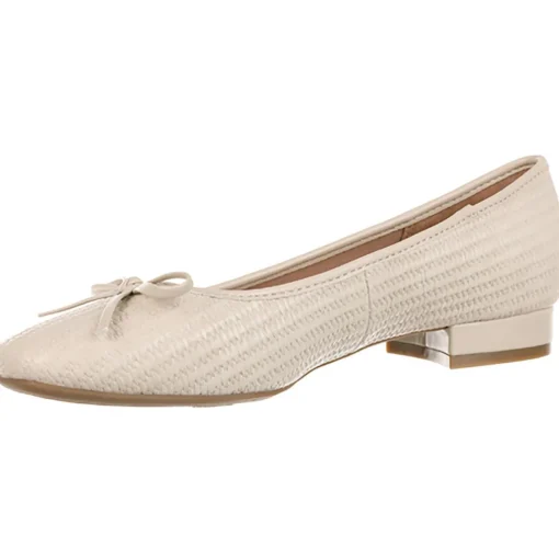 Cheers Woven Textured Faux Leather Ballet Flats