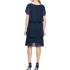 Chiffon Beaded Shift Dress