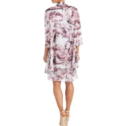 Chiffon Metallic Duster Blazer