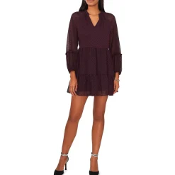 Chiffon Polka Dot Shift Dress