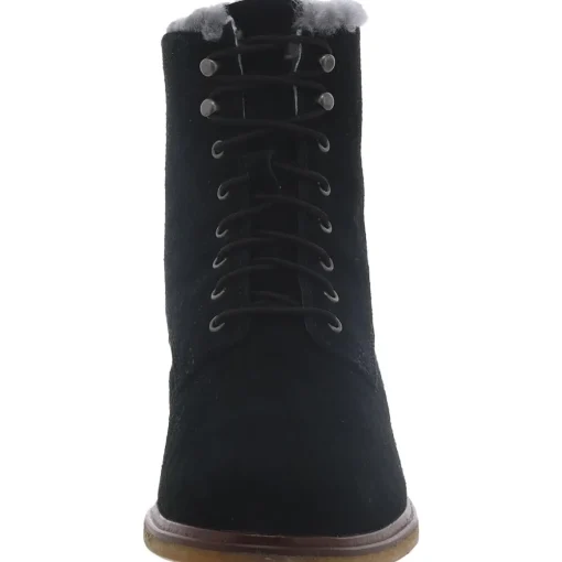 Clarkdale Lace Suede Faux Fur Lined Ankle Boots