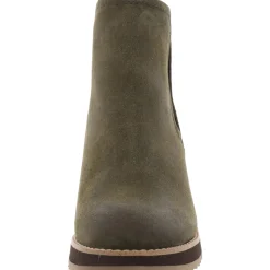 Cleia Faux Suede Wedge Chelsea Boots