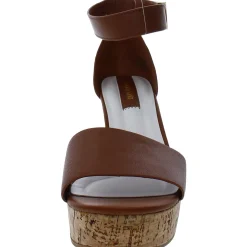 Clemens Cork Cork Ankle Strap Wedge Sandals