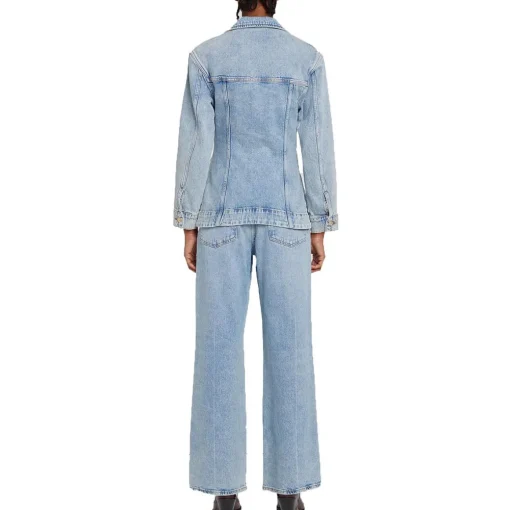 Collar Denim Trucker Jacket