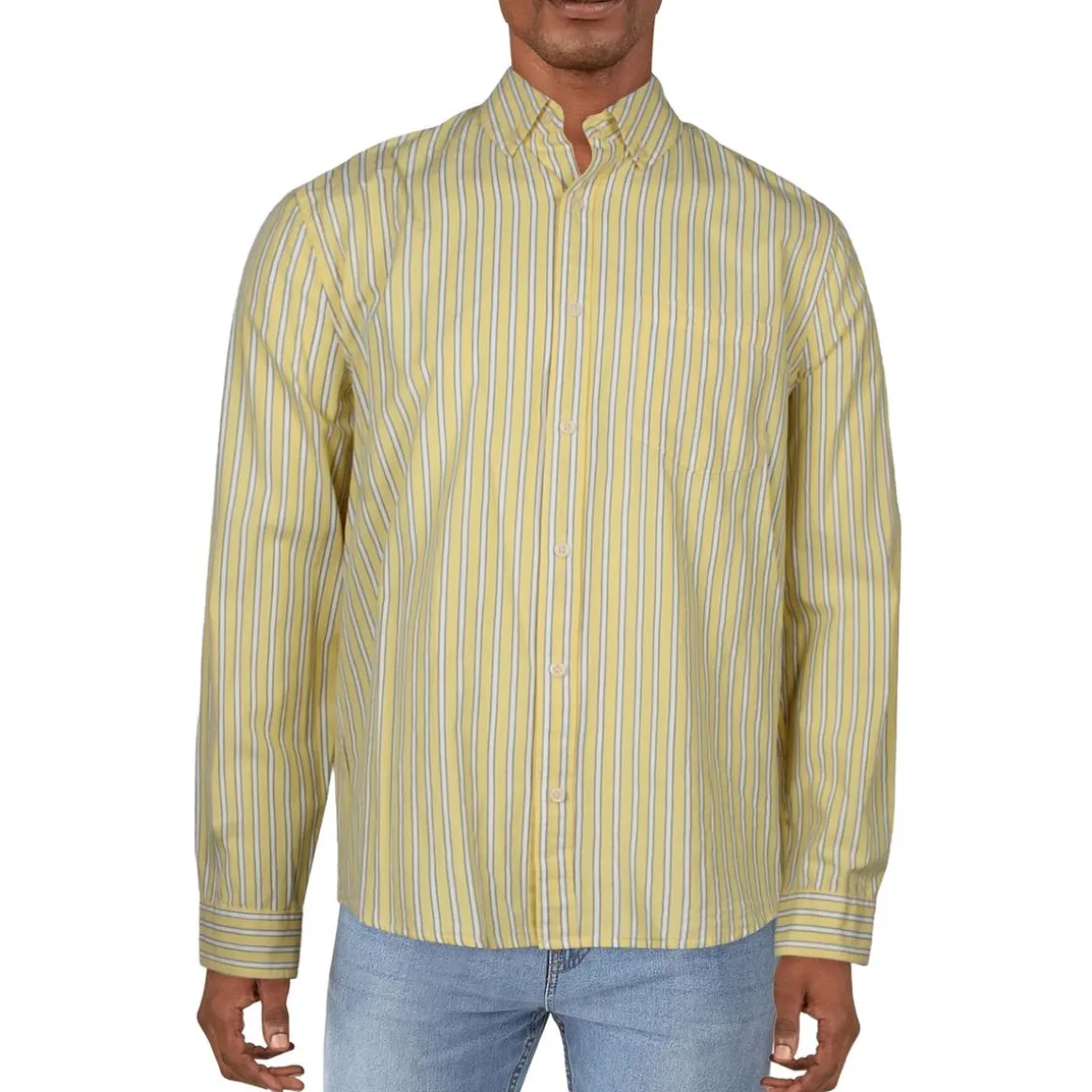 Collar Long Sleeve Button-Down Shirt