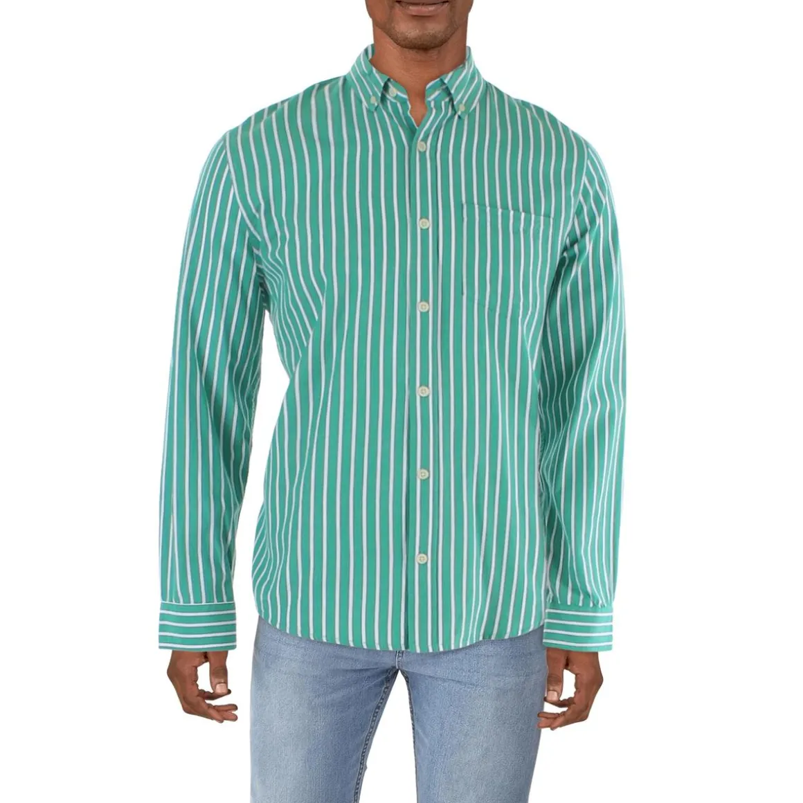 Collar Long Sleeve Button-Down Shirt