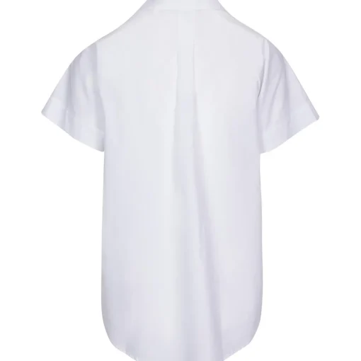Collar Poplin Button-Down Top