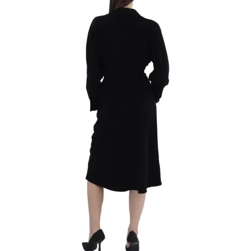 Collared Knee-Length Shirtdress