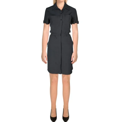 Collared Mini Shirtdress