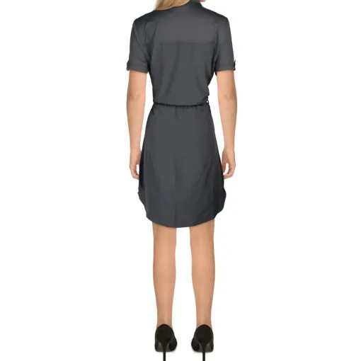 Collared Mini Shirtdress