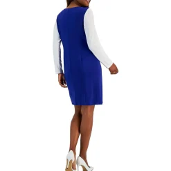 Colorblock Knee-Length Sheath Dress