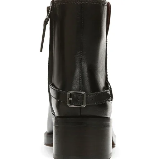 Colt Zipper Leather Booties