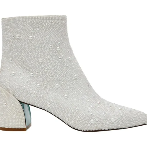 Corry Iridescent Pointed Toe Booties